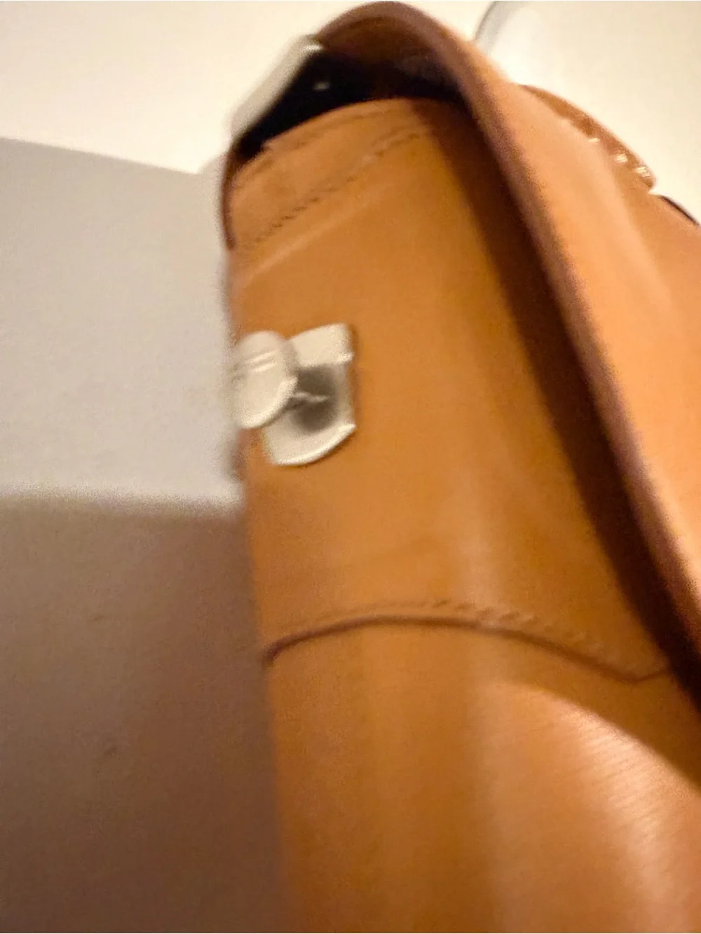 Tumi Tan Leather Briefcase Bag